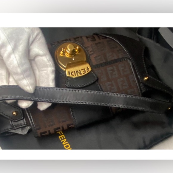 FENDI ❤️❤️ BORSA TUC ZUCCA SMALL SHOULDER BAG - Picture 10 of 14